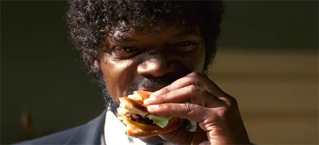 Jules IMDB Pulp Fiction hamburguesas de cine